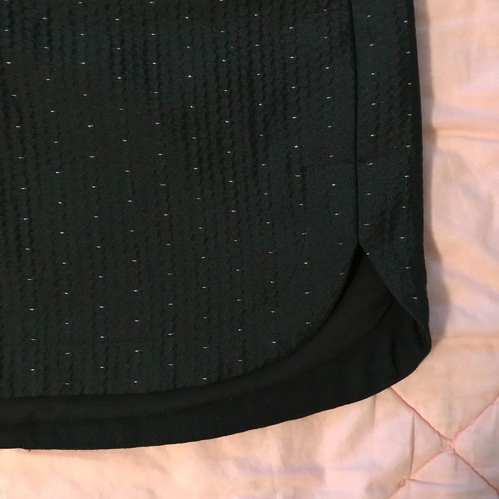 Madewell black skirt with gold flecks - Picture 2 of 3